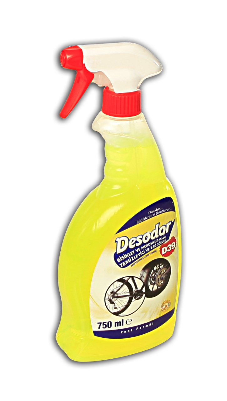 DESODOR® D39 BİSİKLET VE MOTOSİKLET AKSAMI TEMİZLEYİCİ VE YAĞ SÖKÜCÜ 750ML