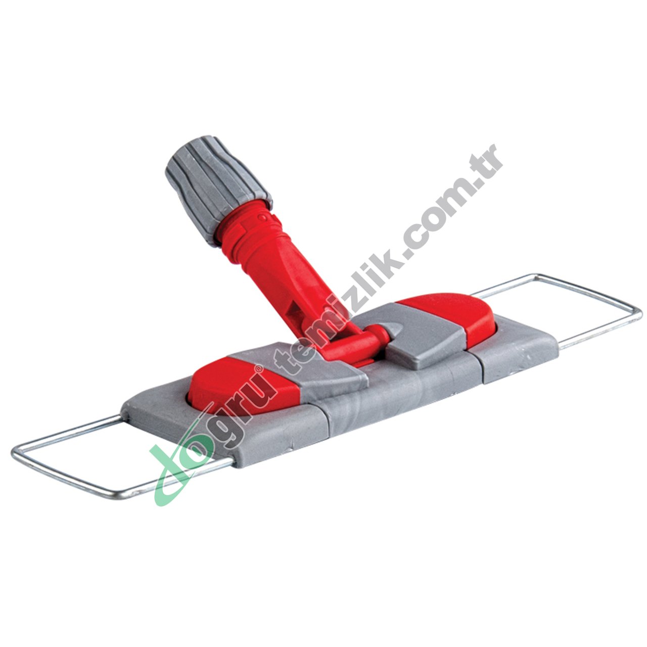 Üçtem CD185 40CM Nemli Mop Aparatı Çift Düğmeli Telli KIRMIZI