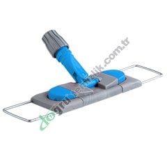 Üçtem CD185 40CM Nemli Mop Aparatı Çift Düğmeli Telli MAVİ