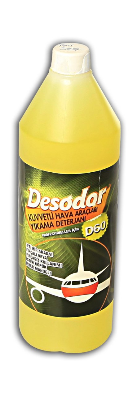 DESODOR® D60 KUVVETLİ HAVA ARAÇLARI YIKAMA DETERJANI 1L