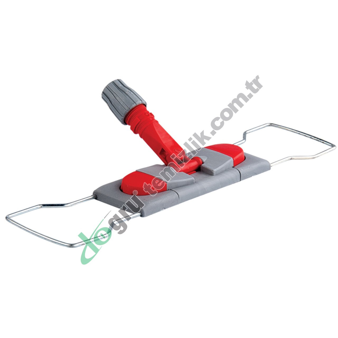 Üçtem CD186 50CM Nemli Mop Aparatı Çift Düğmeli Telli KIRMIZI