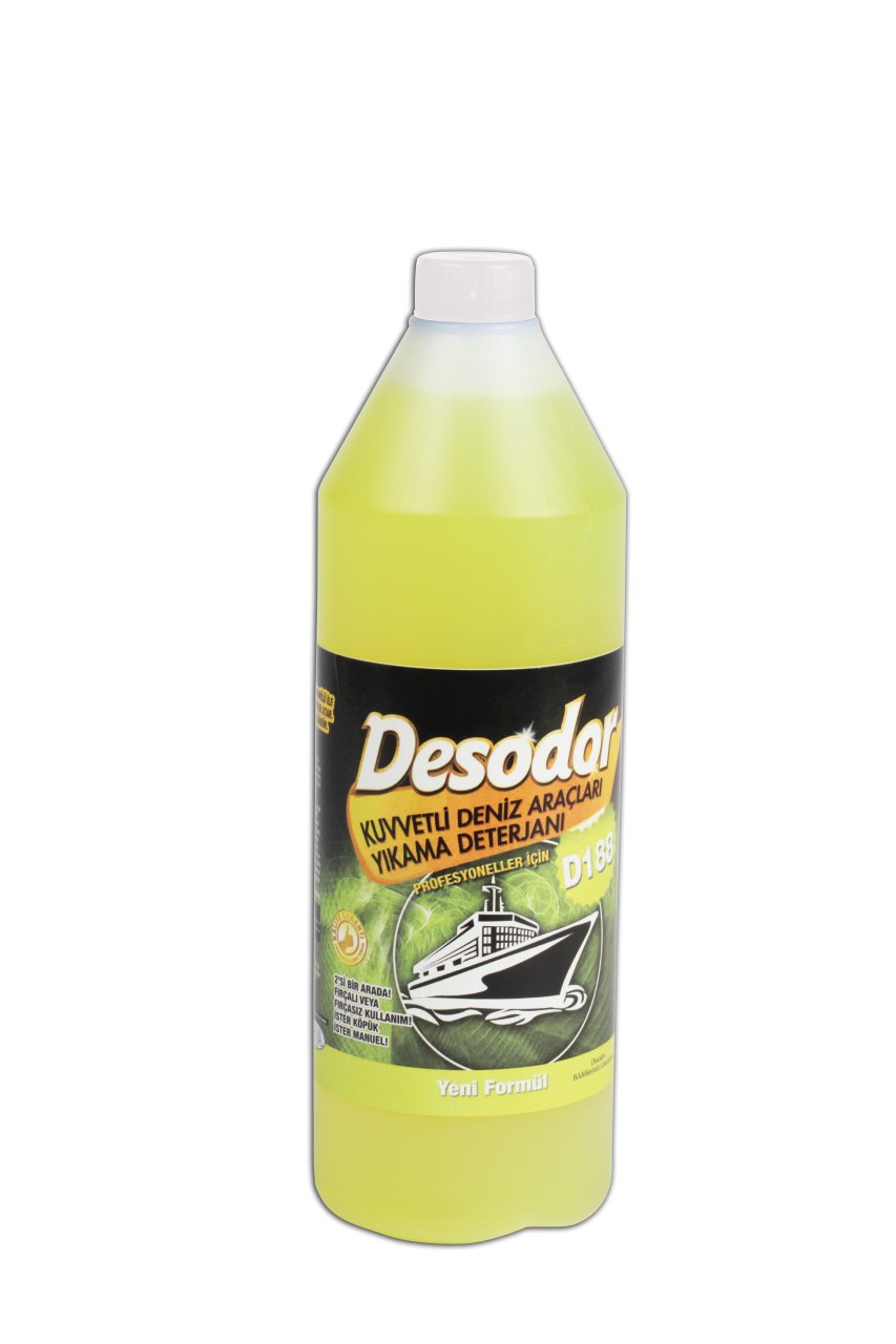 DESODOR® D188 KUVVETLİ DENİZ ARAÇLARI YIKAMA DETERJANI 1L