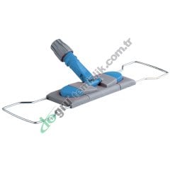 Üçtem CD186 50CM Nemli Mop Aparatı Çift Düğmeli Telli MAVİ