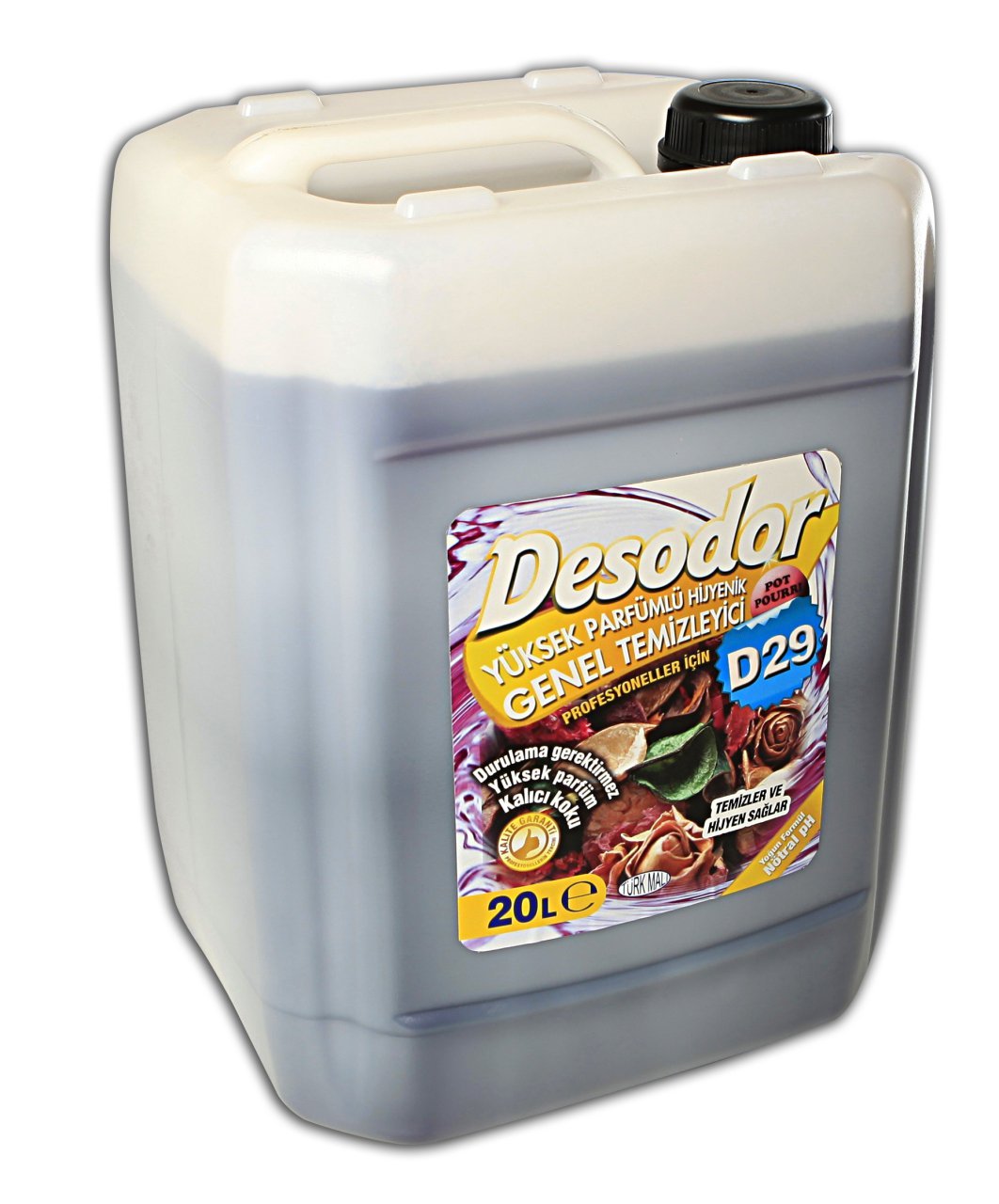 DESODOR® D29 YÜKSEK PARFÜMLÜ HİJYENİK GENEL TEMİZLEYİCİ POT POURRI 20L