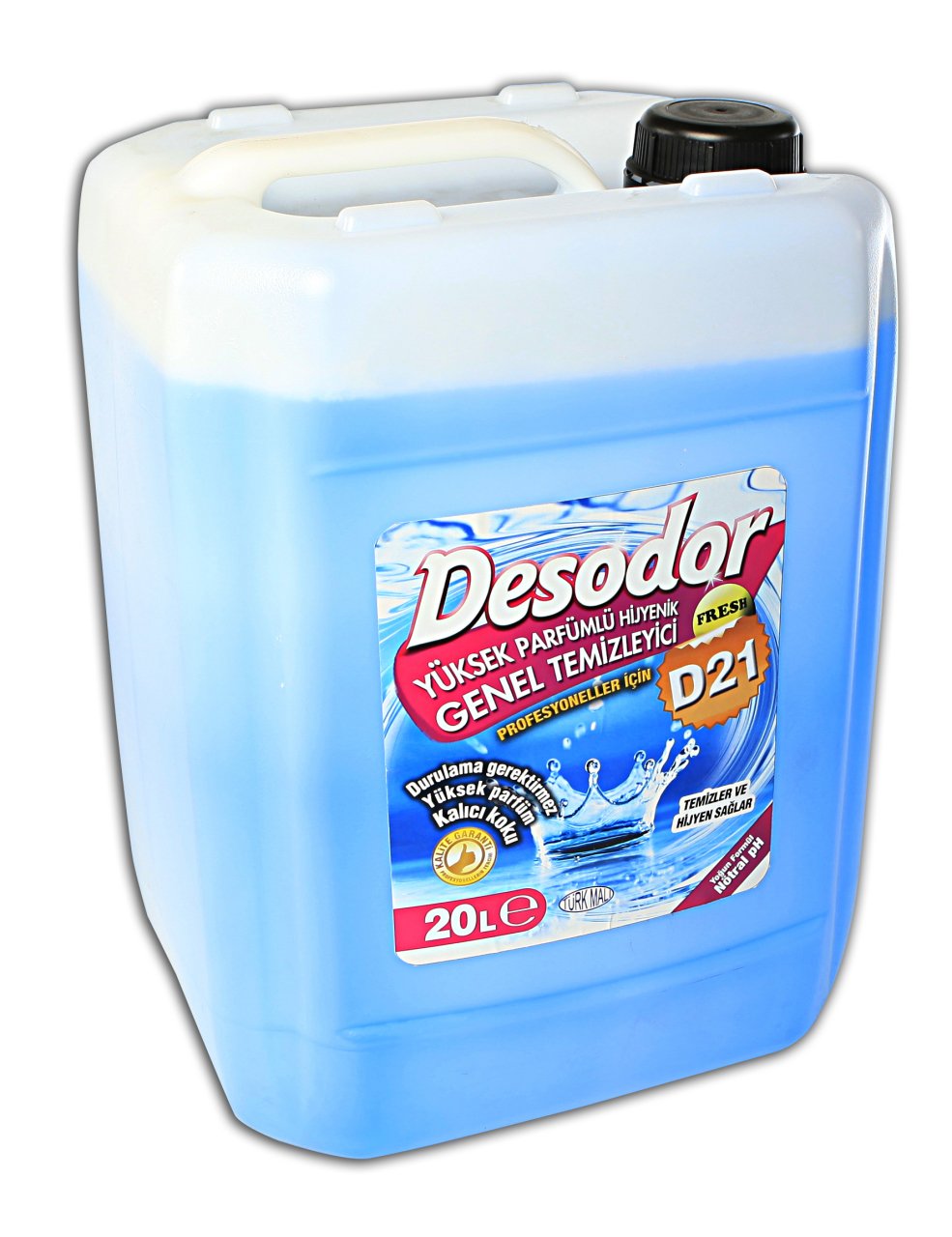 DESODOR® D21 YÜKSEK PARFÜMLÜ HİJYENİK GENEL TEMİZLEYİCİ FRESH 20L