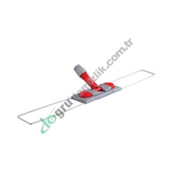 Üçtem CD188 80CM Nemli Mop Aparatı Çift Düğmeli Telli KIRMIZI