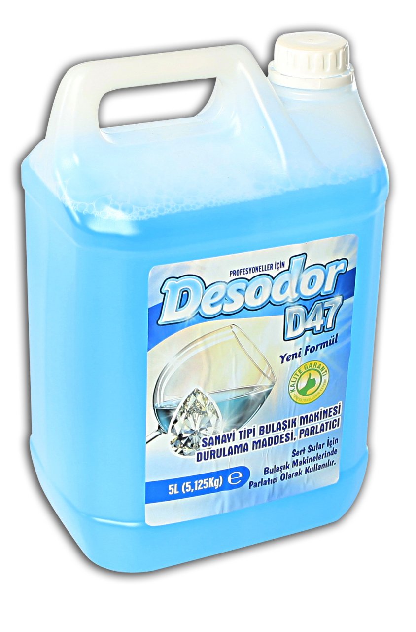 DESODOR® D47 SANAYİ TİPİ BULAŞIK MAKİNESİ DURULAMA MADDESİ, PARLATICI 5L