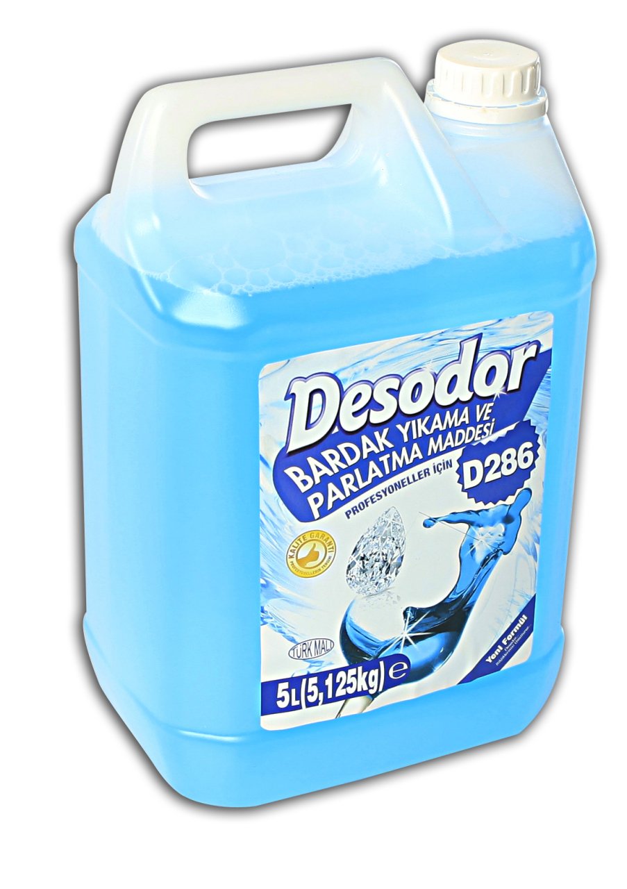 DESODOR® D286 BARDAK YIKAMA VE PARLATMA MADDESİ 5L