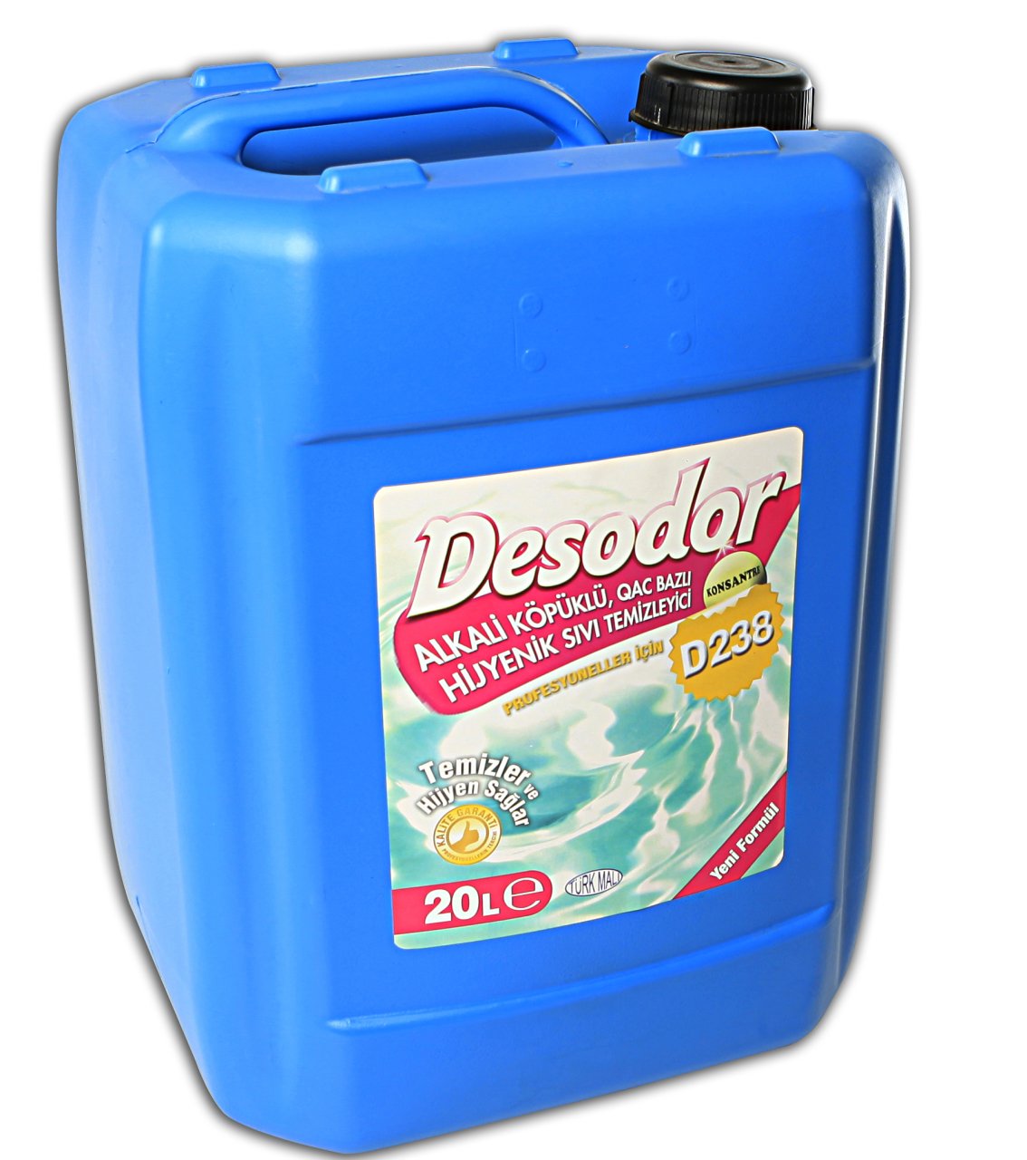 DESODOR D238 ALKALİ KÖPÜKLÜ, QAC BAZLI HİJYENİK SIVI TEMİZLEYİCİ 20L