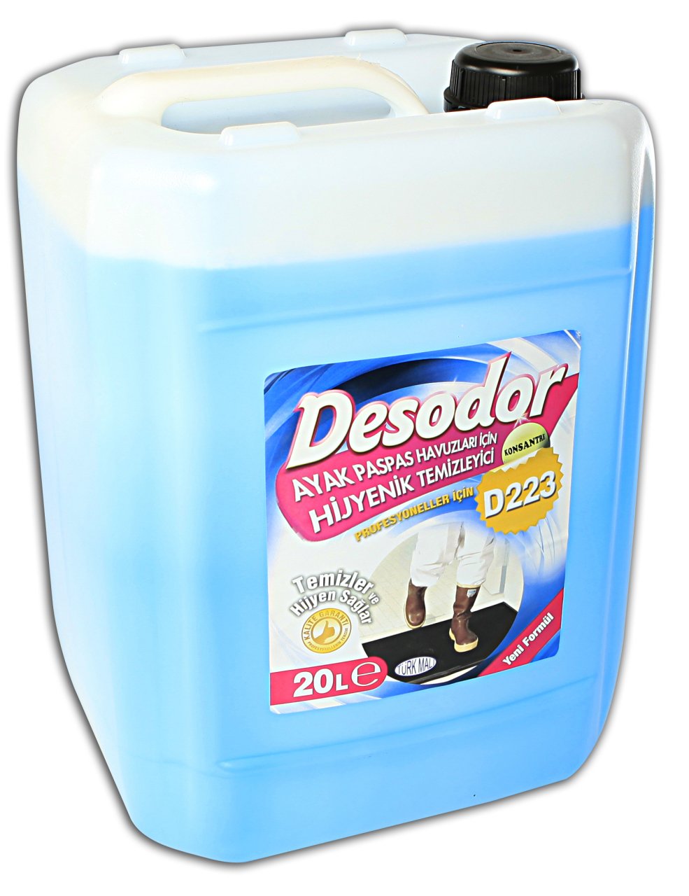 DESODOR D223 AYAK PASPAS HAVUZLARI İÇİN HİJYENİK TEMİZLEYİCİ 20L