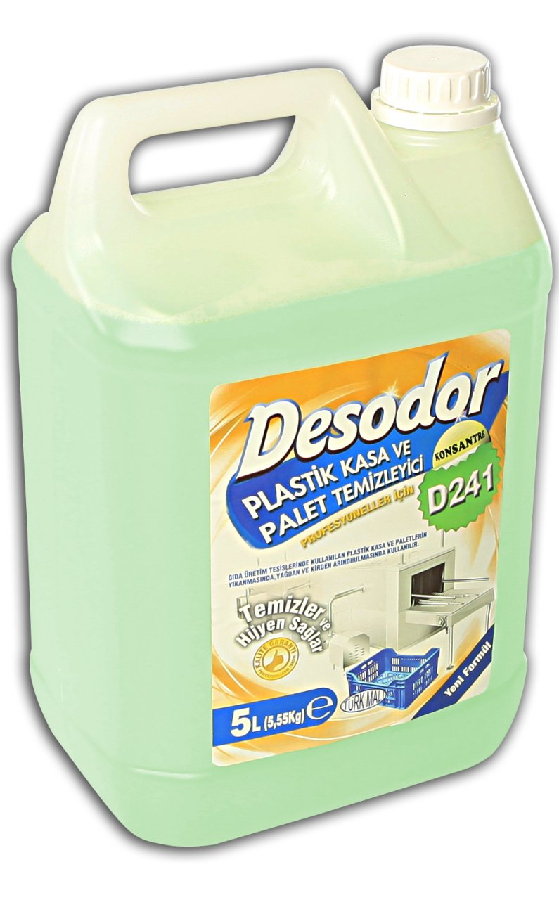 DESODOR D241 PLASTİK KASA VE PALET TEMİZLEYİCİ 5L