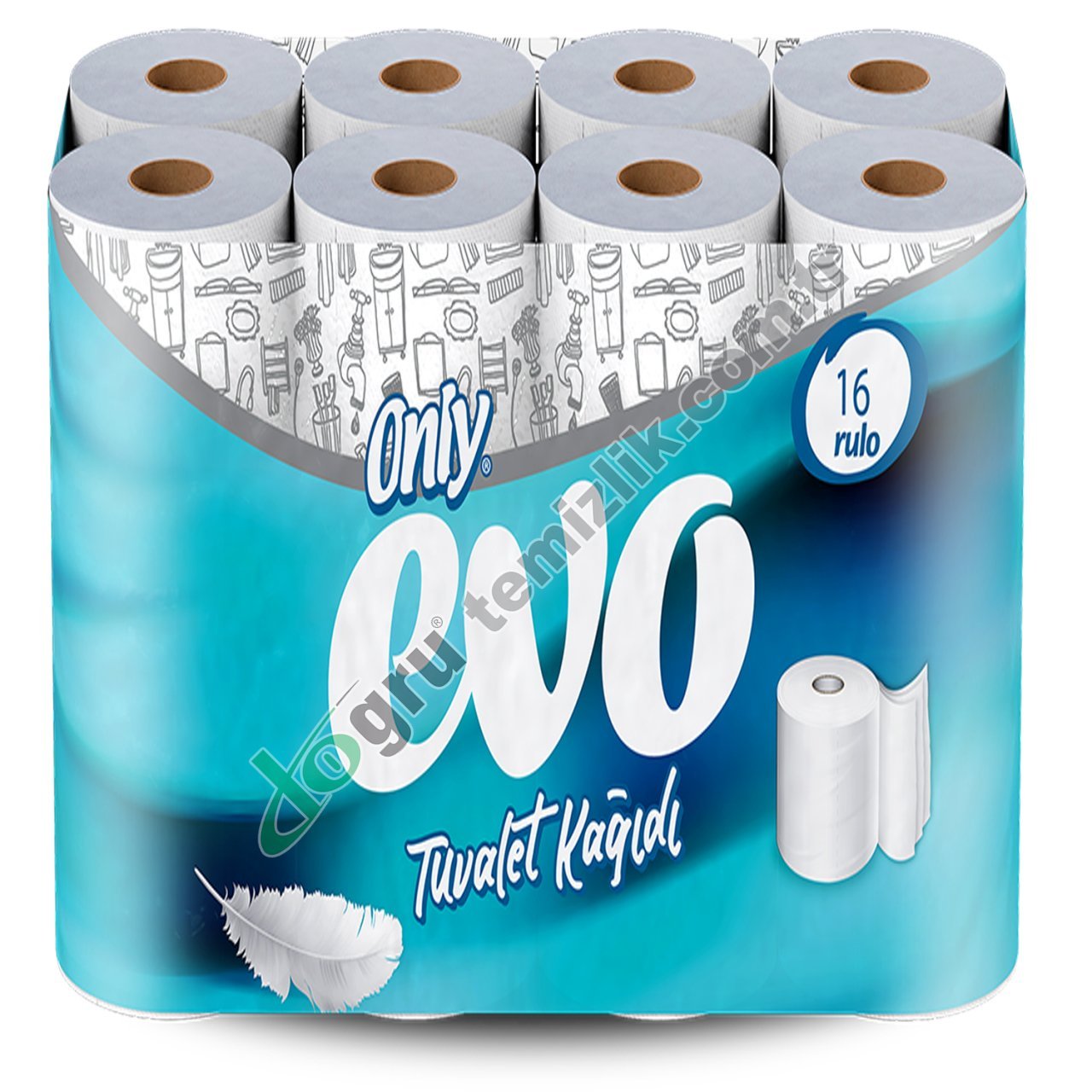 Only 16'lı  Evo Tuvalet Kağıdı 3 Katlı %100 Selüloz