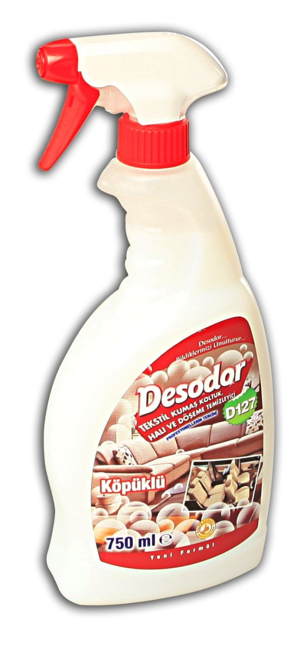 DESODOR® D127 KUMAŞ KOLTUK, HALI VE DÖŞEME TEMİZLEYİCİ ''KÖPÜKLÜ'' 750ML