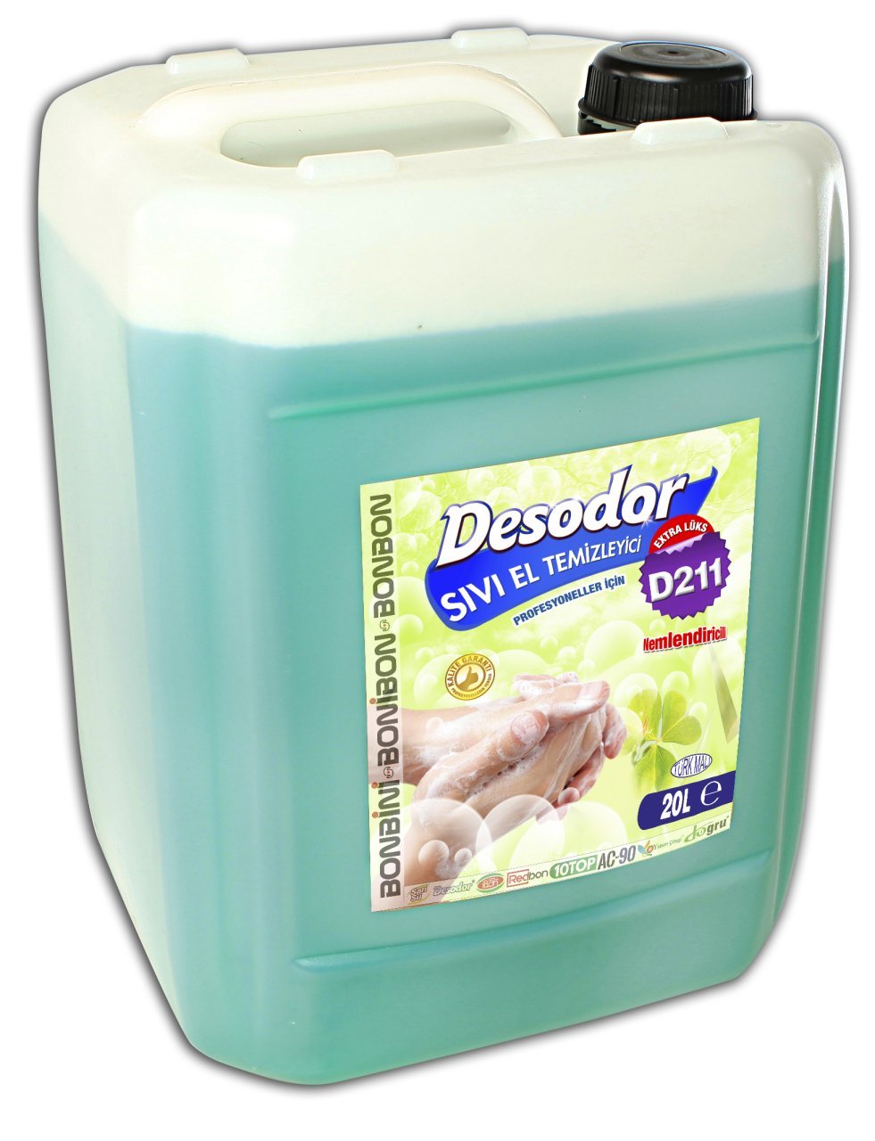 DESODOR D211 EXTRA LÜKS SIVI EL TEMİZLEYİCİ 20L SARI-SU,İBON,REDBON,10TOP,AC-90,YABAN-ÇİLEĞİ,DOĞRU
