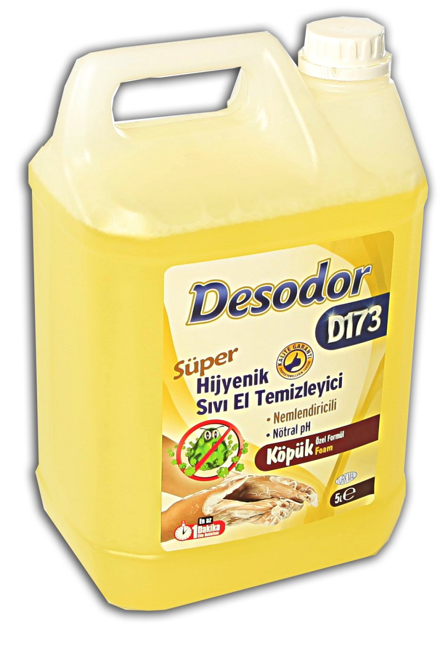 DESODOR D173 ''KÖPÜK'' HİJYENİK SIVI EL TEMİZLEYİCİ SÜPER 5L