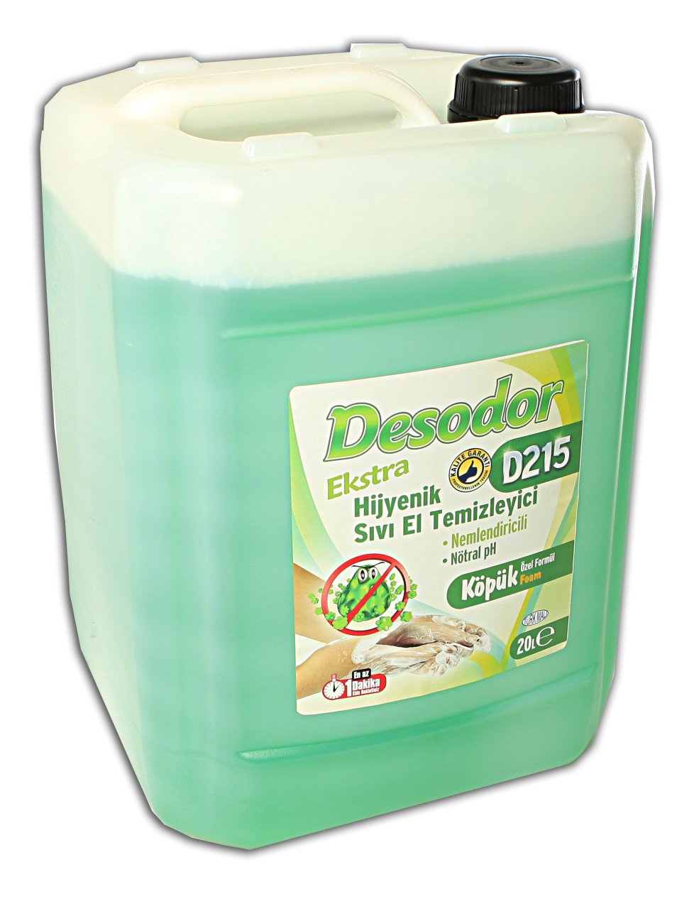 DESODOR D215 ''KÖPÜK'' HİJYENİK SIVI EL TEMİZLEYİCİ EXTRA 20L
