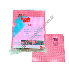 3M SCOTCH BRITE SB 13 GENEL TEMIZLIK BEZI 35x40CM KIRMIZI