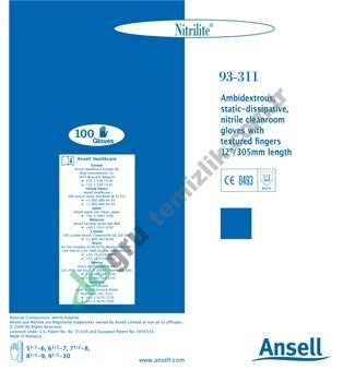 Ansell Nitrilite® 93-311 Eldiven
