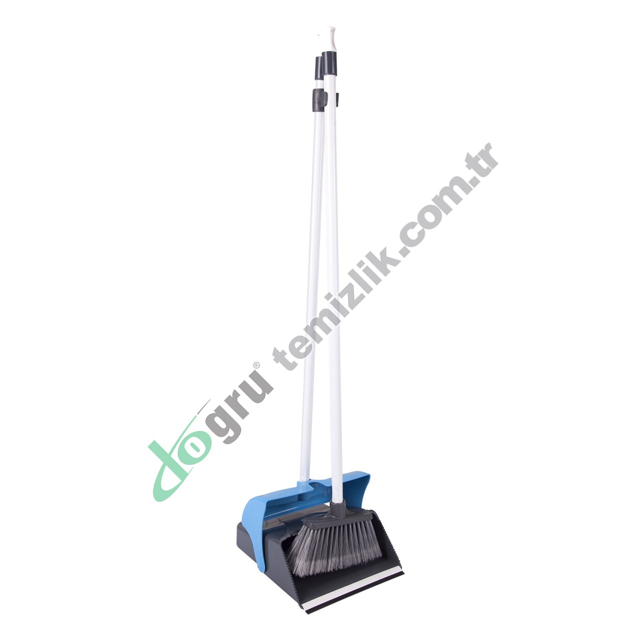 Üçtem KAF300 110CM Kapaklı Ayaklı Fırçalı Faraş MAVİ