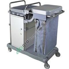 Üçtem KA846DK Brandalı Dolaplı Krom Kat Arabası