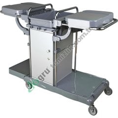 Üçtem KA858DK Dolaplı Krom Kat Arabası