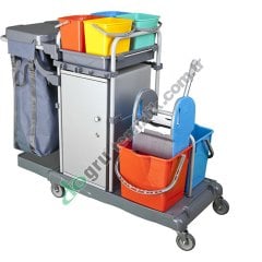 Üçtem KA801SB 4 Kovalı Brandalı Presli Dolaplı Boyalı Kat Arabası