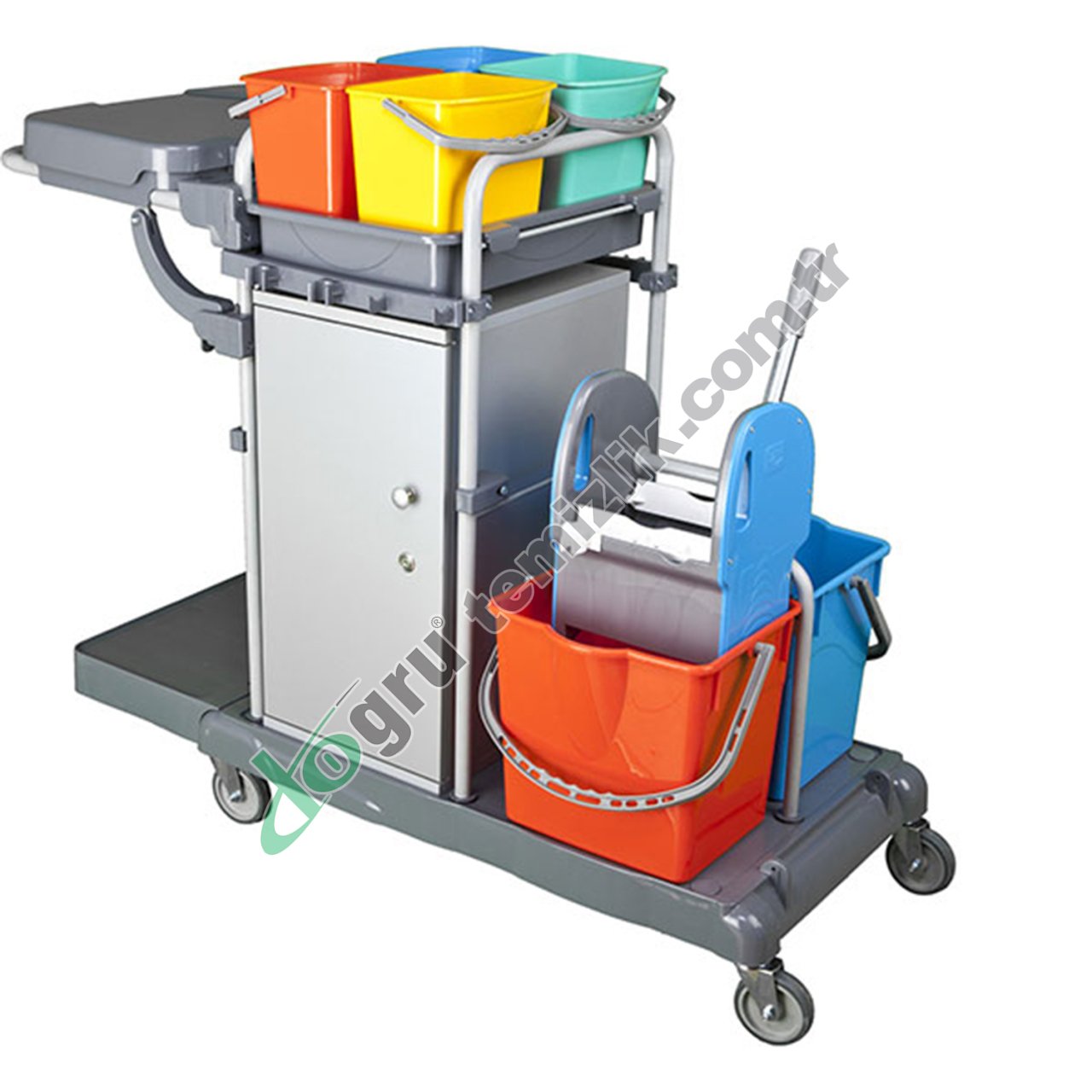 Üçtem KA803SB 4 Kovalı Presli Dolaplı Boyalı Kat Arabası