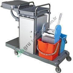 Üçtem KA808SK Presli Dolaplı Krom Kat Arabası