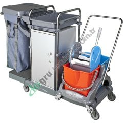 Üçtem KA816SK Brandalı Presli Dolaplı Krom Kat Arabası