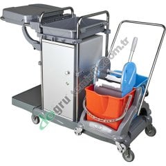 Üçtem KA818SK Presli Dolaplı Krom Kat Arabası