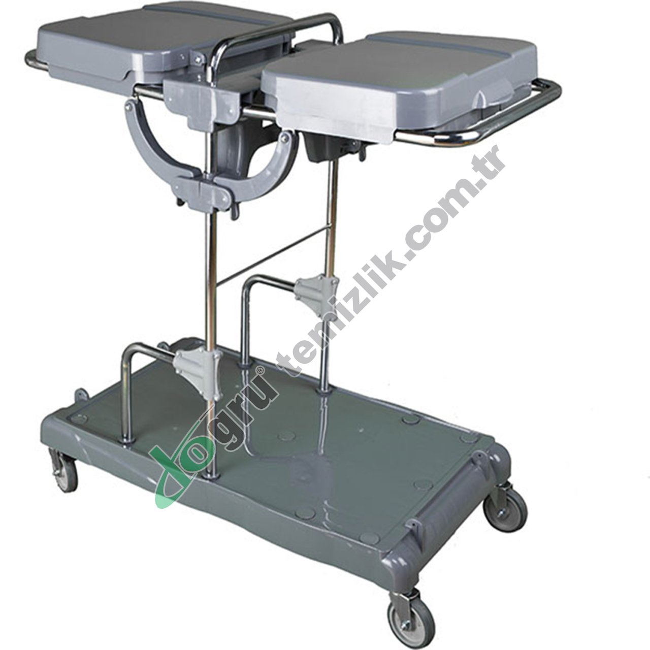 Üçtem CT704İK Krom Çamaşır ve Çöp Toplama Arabası