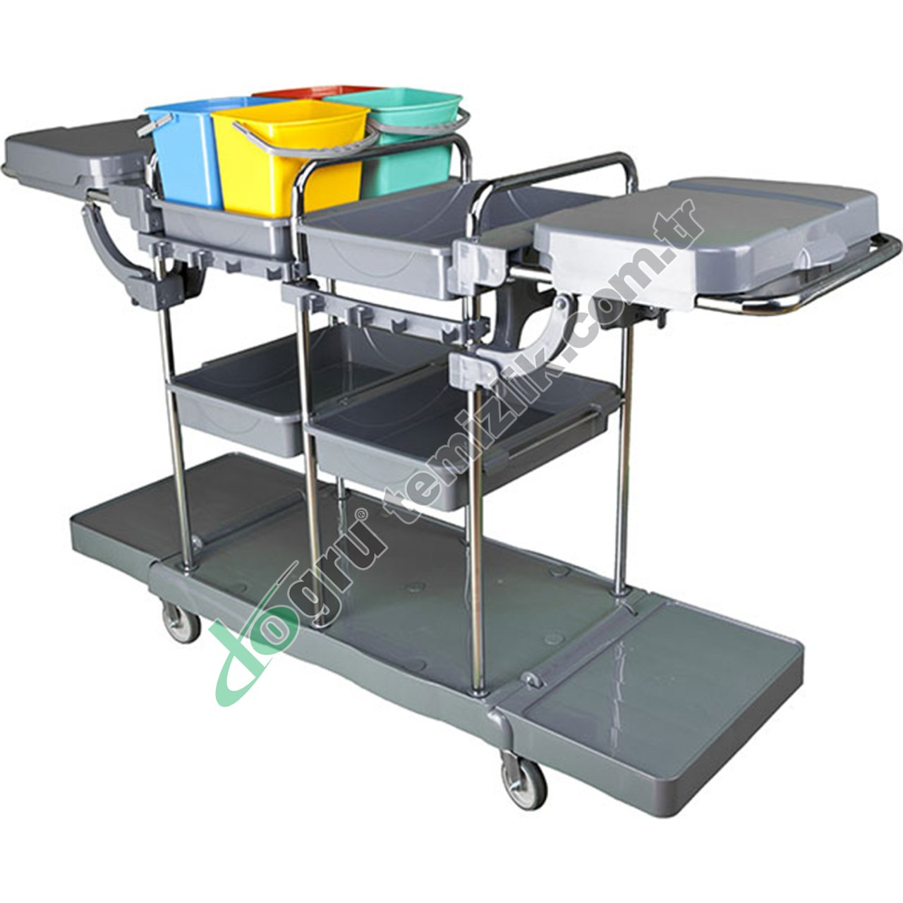 Üçtem KA657JK 4 Kovalı Krom Kat Arabası