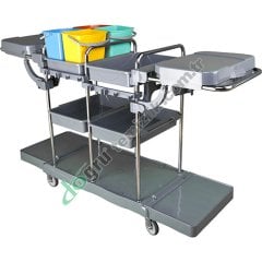 Üçtem KA657JK 4 Kovalı Krom Kat Arabası