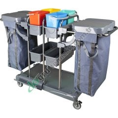 Üçtem KA665JK 4 Kovalı 2 Brandalı Krom Kat Arabası