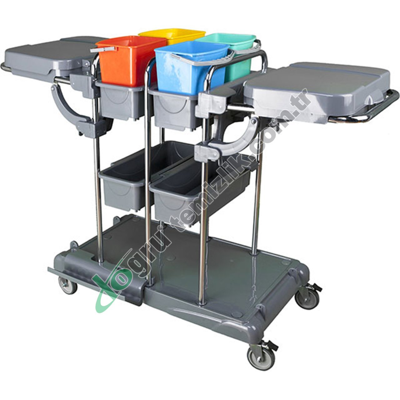 Üçtem KA667JK 4 Kovalı Krom Kat Arabası