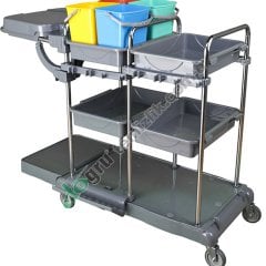 Üçtem KA687JK 4 Kovalı Krom Kat Arabası