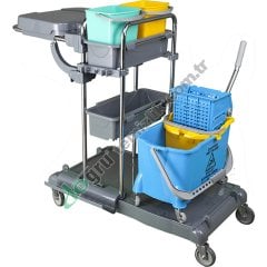 Üçtem KA477FK 2 Kovalı Presli Krom Kat Arabası