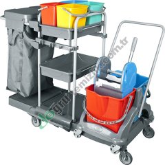 Üçtem KA411FB 4 Kovalı Brandalı Presli Boyalı Kat Arabası