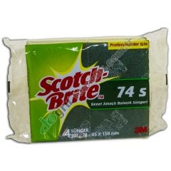 3M SCOTCH BRITE SB 74S GENEL AMACLI BULAŞIK SUNGERI 95X158MM YEŞİL