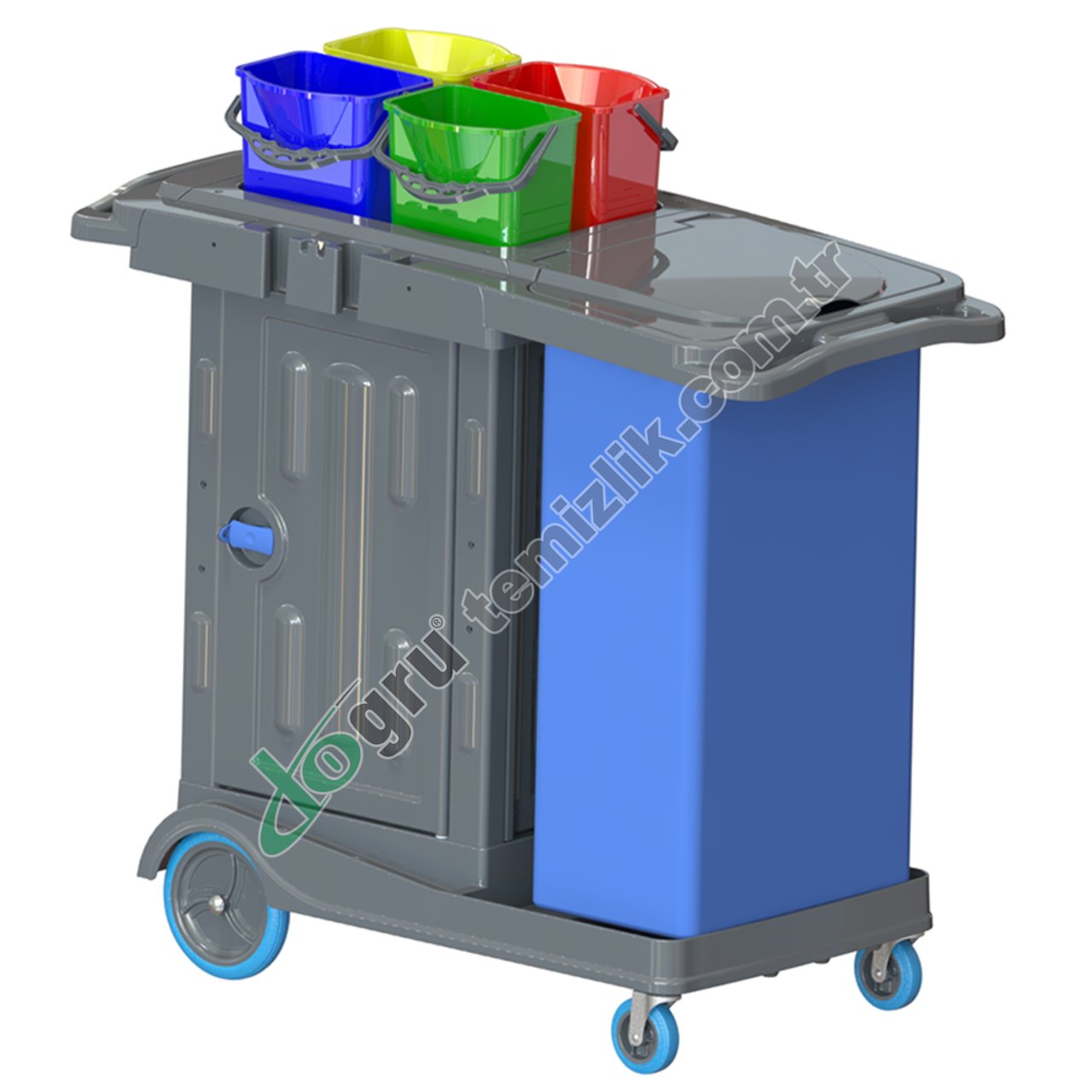 Üçtem HND987 4x5L Brandalı Dolaplı Kat Arabası