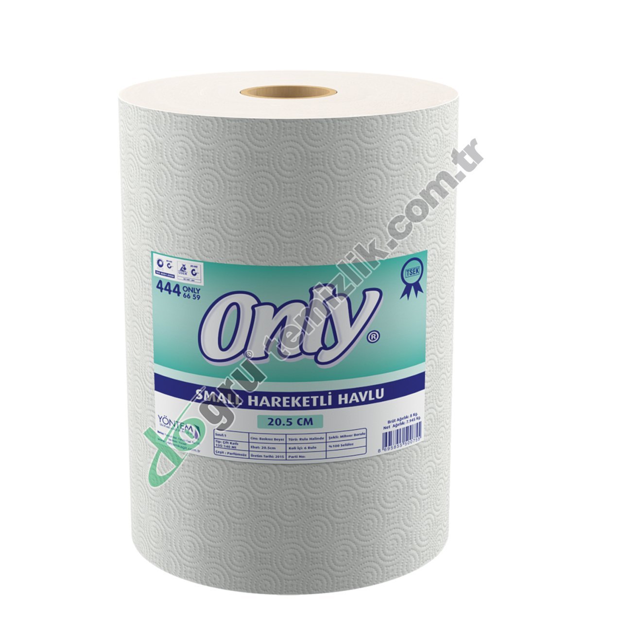 Only 8kg Small Hareketli Havlu 20,5 cm %100 Selüloz