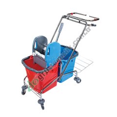Üçtem CK760 Çift Kovalı Plastik Presli Krom Taşıyıcılı Temizlik Seti 2x25 LT