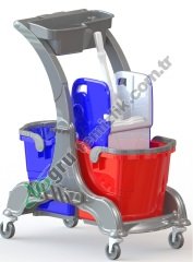 Üçtem HCK715 Çift Kovalı Temizlik Seti 2x25 LT