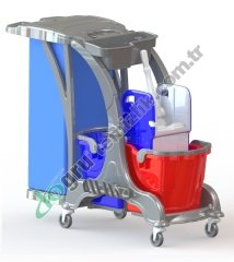 Üçtem HCK716 Çift Kovalı Brandalı Temizlik Kiti 2x25 LT