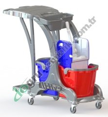 Üçtem HCK717 Çift Kovalı Brandasız Temizlik Kiti 2x25 LT