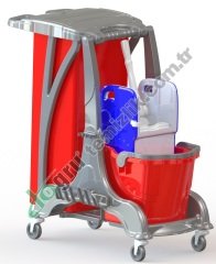 Üçtem HTK718 Tek Kovalı Brandalı Temizlik Kiti 1x25 LT