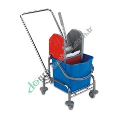 Üçtem TK720 Tek Kovalı Plastik Presli Krom Taşıyıcılı Temizlik Seti 25 LT