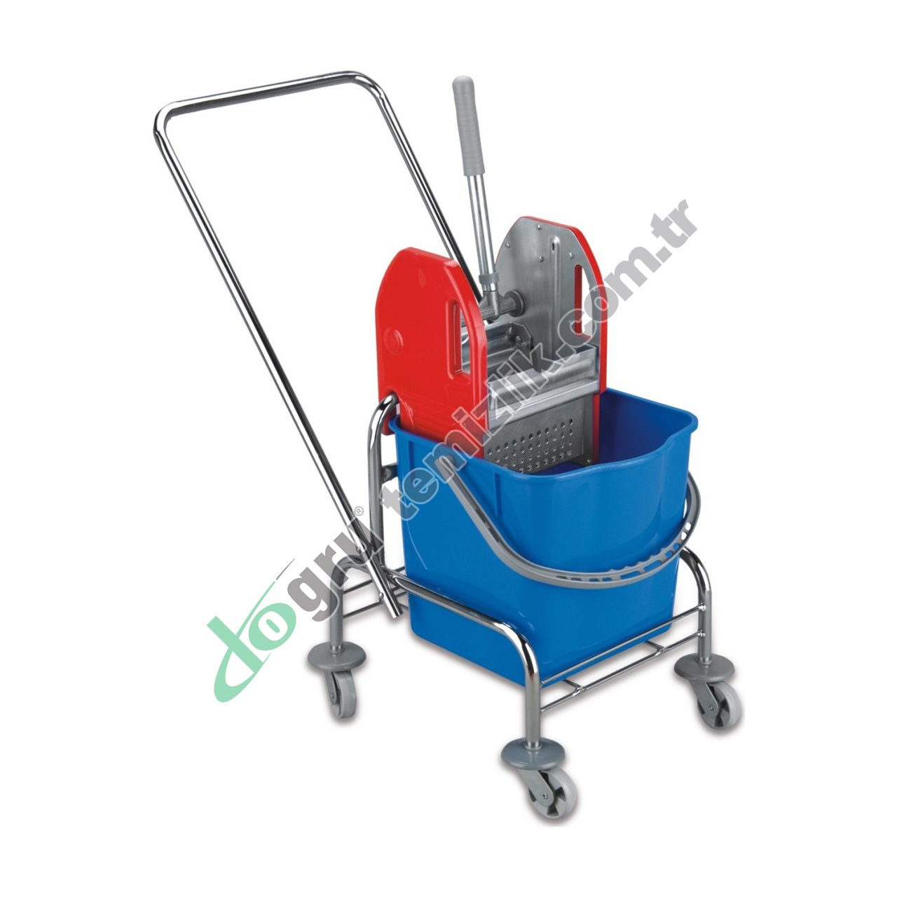 Üçtem TK721 Tek Kovalı Metal Presli Krom Taşıyıcılı Temizlik Seti 25 LT