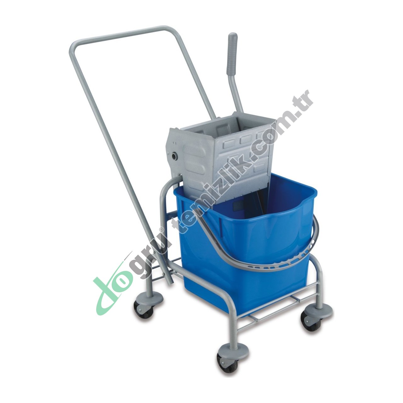 Üçtem TK723 Tek Kovalı Metal Presli Metal Boyalı Taşıyıcılı Temizlik Seti 25 LT